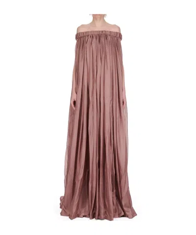 RICK OWENS RICK OWENS MEDUSA PLEATED MAXI DRESS