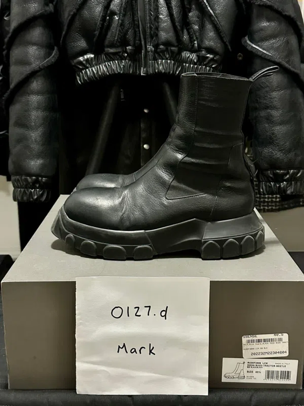 Pre-owned Rick Owens Mega Bozo Beetle Tractor Boots Fw20 Performa