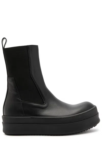 Rick Owens 'mega Bumper' Black Boots With Chunky Sole In Leather Man