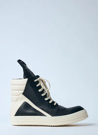Rick Owens Mega Bumper Geobasket Sneakers In Black
