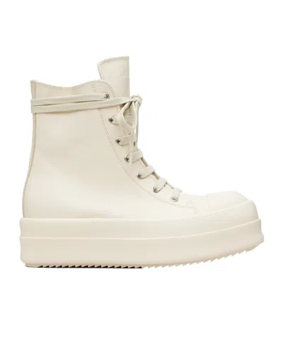 Rick Owens Mega Bumper High-top Casual Sneakers In White