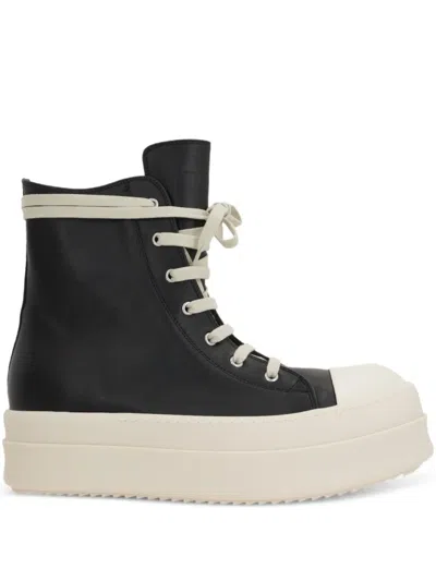 Rick Owens Mega Bumper Lace-up Platform Sneakers In Black