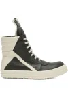 Rick Owens High-top Silhouette Sneaker With Contrast Sole In Black