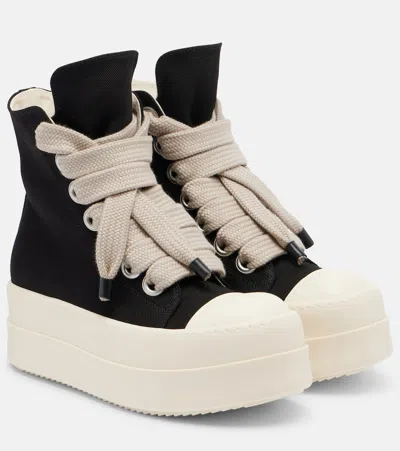 Rick Owens Mega Bumper Low-top Sneakers In Black