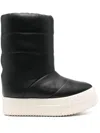 Rick Owens Italian Leather Boot For Men In Black