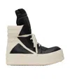 Rick Owens High-top Silhouette Sneaker With Contrast Sole In Nude