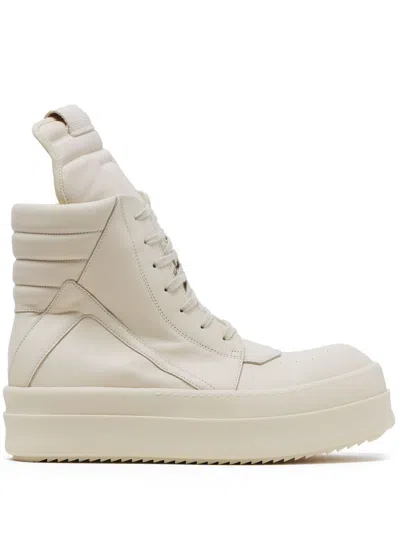 Rick Owens Mega Bumper Sneakers In White
