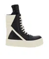Rick Owens Mega Geobasket High-top Sneakers For Men In White