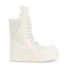 Rick Owens White High-top Sneakers With Platform Sole