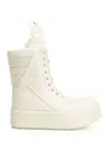 Rick Owens White High-top Sneakers With Platform Sole