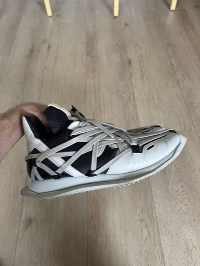 Pre-owned Rick Owens Mega Lace Mainline Runners Shoes In Black