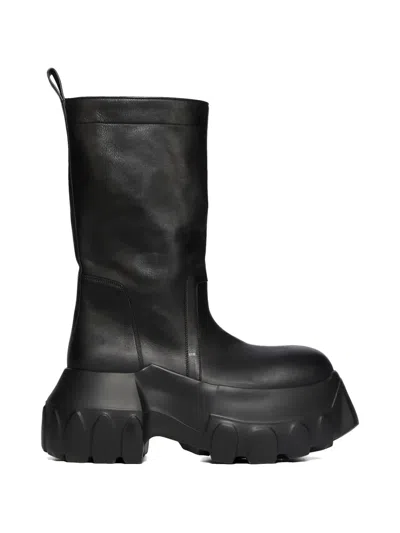 Rick Owens Mega Tractor Boots In Multi