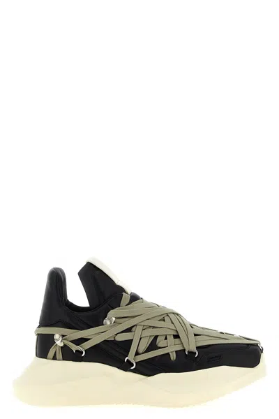 Rick Owens 'megalace Geth Runner' Sneakers In Black