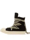 Rick Owens Blackwhite Megalace Sneakers In Black