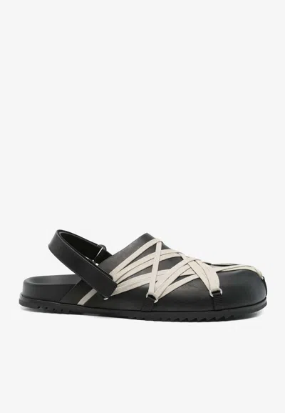 RICK OWENS MEGALACE LACE-UP MULES