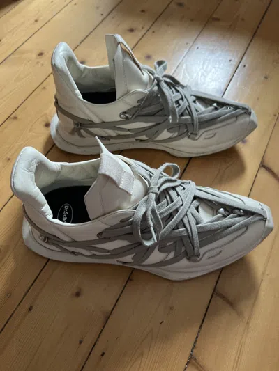 Pre-owned Rick Owens Megalace Runner Shoes In Sand