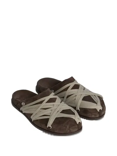 Rick Owens Megalace® Sandals In Gray