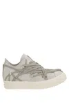 Rick Owens Megalaced Leather Sneakers In Multicolor