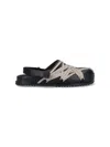Rick Owens Concordians Megalaced Mules In Black  