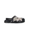 Rick Owens Megalaced Mule Shark Tooth Sole In Black  