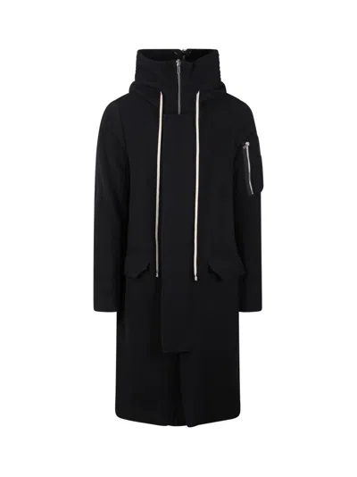 RICK OWENS RICK OWENS OVERSIZED KNEE-LENGTH MEGAPARKA