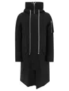 Rick Owens Men's Wool Parka Megaparka Black | Size 48 | Iru02d6980wld09 Color Black