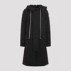 Rick Owens Black Porterville Megaparka Coat In Black