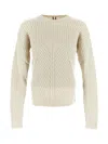 Rick Owens Off-white Hollywood Round Neck Sweater In White