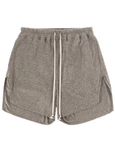 Rick Owens Melange Boxer Shorts In Gray