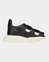 Rick Owens Burritogeth Sneakers Contrast Sole Round Toe In Black