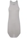 Rick Owens Ribbed Racer-back Tank In Neutral