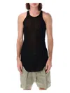 Rick Owens Basic Rib Tank In Black