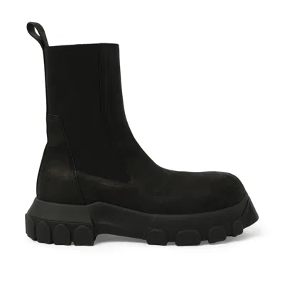 Rick Owens Men's Beatle Bozo Tractor In Black