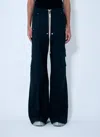 Rick Owens Men Bela Cargo Track Pants In Blue