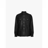 Rick Owens Black Jacket With Patch Pockets On The Chest In Cotton Blend Man In Black