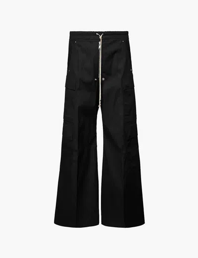 Rick Owens Black Porterville Cargobelas Cargo Pants