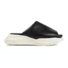 RICK OWENS MEN'S BLACK NAPPA LEATHER SANDALS WITH 7CM HEEL FOR SS24