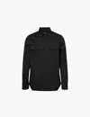 Rick Owens Black Outershirt Jacket In Black