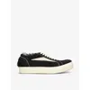 Rick Owens Vintage Sneaks Sneakers In Green Leather In Blk/white