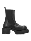 Rick Owens Black Ankle Boots In Black