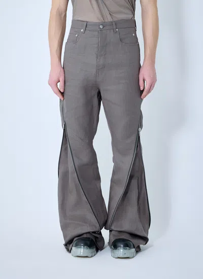 Rick Owens Men Bolan Banana Pants In Gray