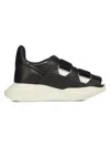 Rick Owens Burritogeth Sneakers Contrast Sole Round Toe In Black