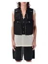 Rick Owens Black Hollywood Cargo Vest In Black