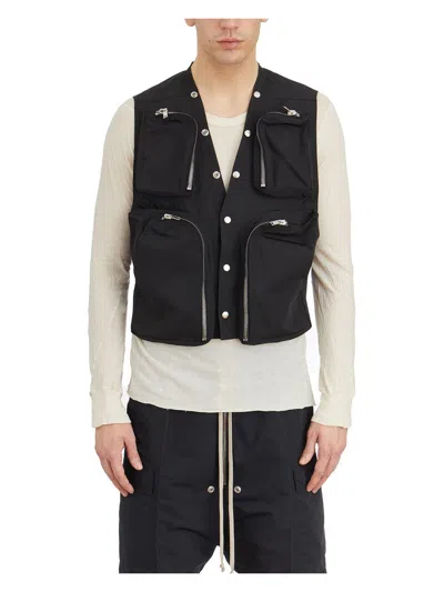 Rick Owens Men's Cargo Vest Black | Size 48 | Lru01e5767ft09 Color Black