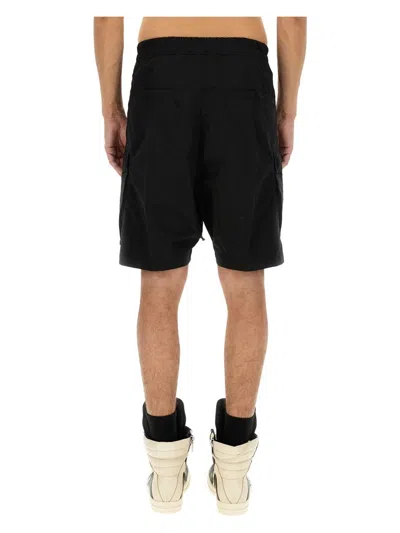 Rick Owens Men's Cargobela Shorts In Black