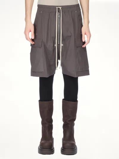 Rick Owens Men's Cargobela Shorts In Brown