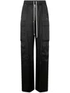 Rick Owens Men Cargobelas Trousers In Black