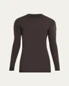 Rick Owens Men's Cashmere Slim-fit Crewneck Sweater In Brown