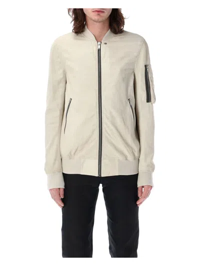 RICK OWENS MEN'S CLASSIC FLIGHT LAMB LEATHER JACKET