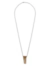 Rick Owens Bronze Open Trunk Necklace In Bronze